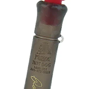 Primos PS351 Randy Anderson Hot Dog Open Call Birds/Cottontails/Deer/Fawns/Jack Rabbits/Pups Sounds Attracts Coyotes Brown