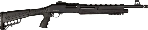 Dickinson LLC XX3D Commando XX3D 12 Gauge Pump 3" 18.50" Black Barrel, Receiver w/Picatinny Rail, Black Stock w/Shell Carrie, Black Pistol Grip
