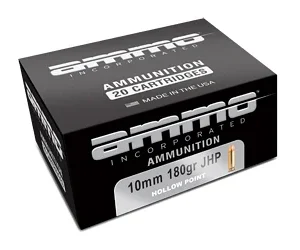 AMMO INC 10MM AUTO 180GR JHP 20/200