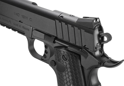 GIRSAN MC1911 INFLUENCER 45ACP - OFFICER ADJ SIGHT 6RD BLACK - Image 3