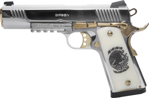 GIRSAN MC1911S LIBERADORE II - 9MM CHROME/GOLD ENGRAVED 10RD - Image 3