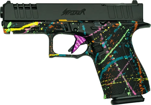 GLFA 19 STRIKER 9MM 4" 15 SHOT - BLK SLIDE SPLATTER BLACK FRAME - Image 2