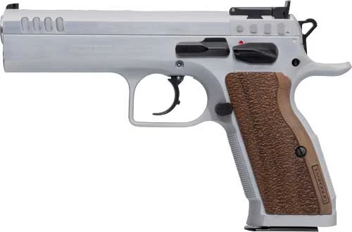 TANFOGLIO STOCK II 9MM 4.45" - 17RND CHROME/CHROME BULL BBL - Image 3