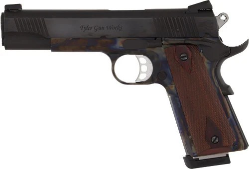 TYLER GUNWORKS 1911 GOVT - 45ACP 5" 8RND CC/BLUED/WALNUT - Image 2