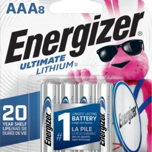 ENERGIZER ULTIMATE LITHIUM - BATTERIES AAA 8-PACK