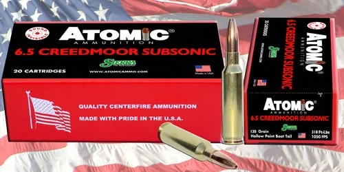 ATOMIC 6.5 CM 130GR SUBSONIC - HPBT 20RD 10BX/CS - Image 2