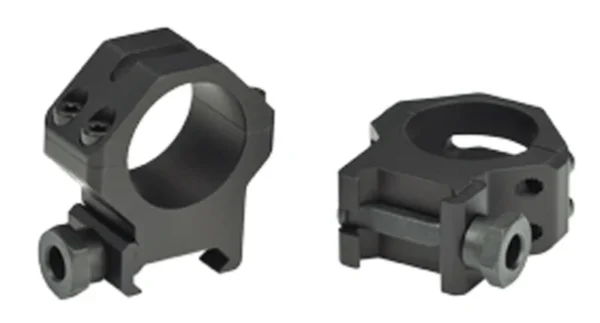 Weaver 4-Hole Tactical Picatinny Aluminum Scope Rings - Matte - 1" Medium