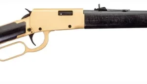 Rossi Rio Bravo Lever Action Rifle - Gold | .22 LR | 18" Barrel | 15rd | Dark Hardwood Stock & Forend