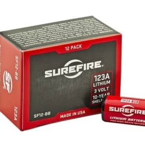 SUREFIRE SF123A LITHIUM 3VOLT BATT 12PK